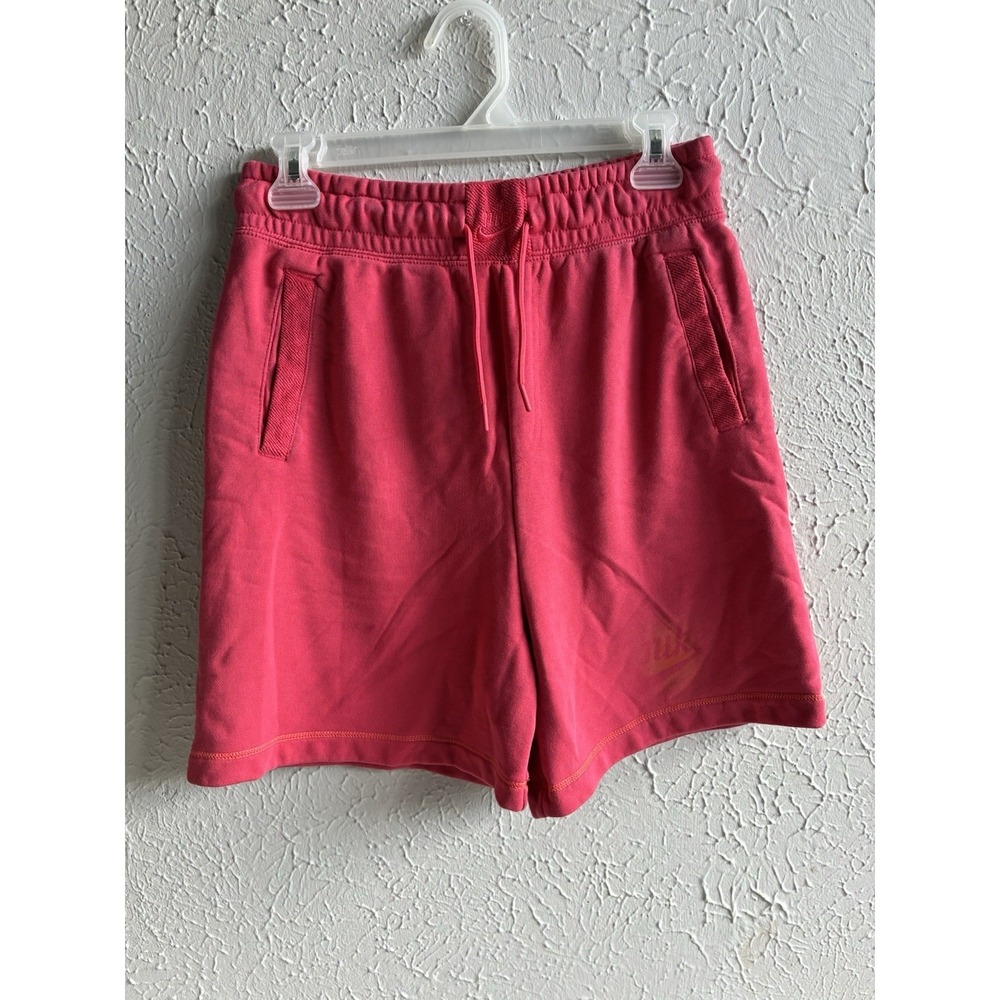 Nike Pink Fleece Shorts Women's Small Athleisure Lounge Sweat Shorts - Picture 11 of 15